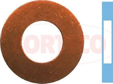 Кольцо форсунки уплотнительное Corteco (медь) для Citroen C6 2005-2011. Артикул 49430776