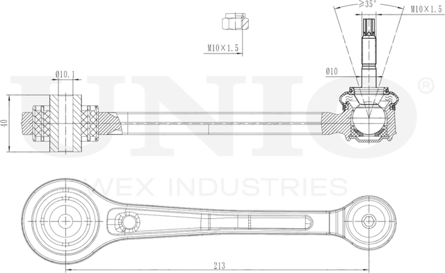 Рычаг подвески (Unio). Артикул SSP-40052