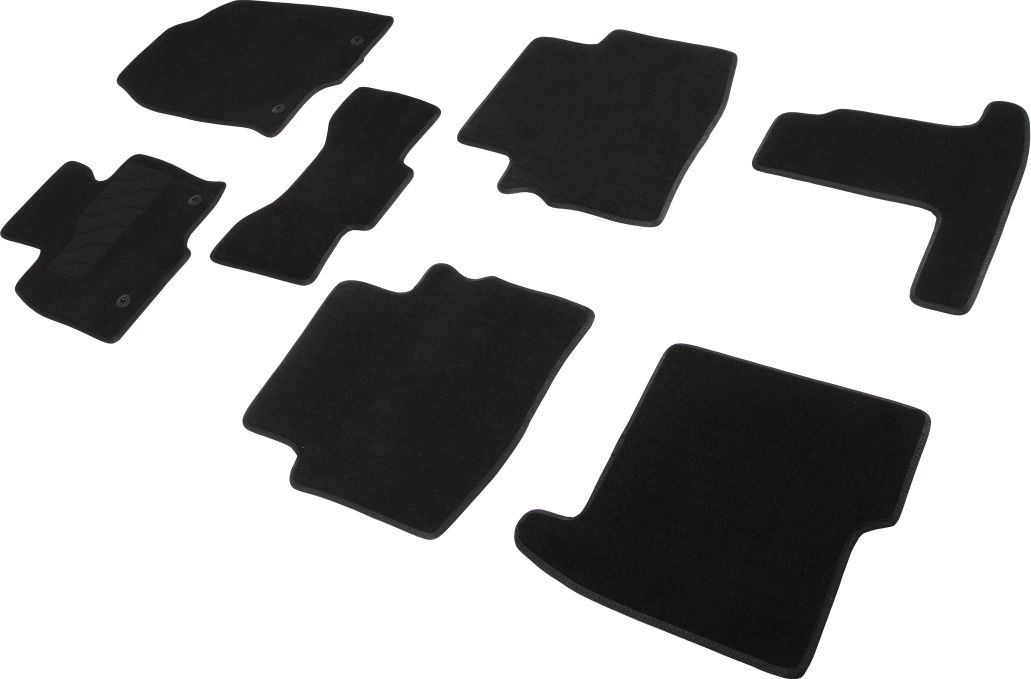 Коврики текстильные Seintex на нескользящей основе для салона Mazda CX-9 II 2016-2026. Артикул 90204