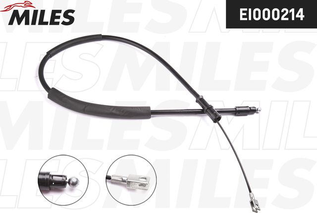 Трос ручника (тросик ручного тормоза) Miles. Артикул EI000214