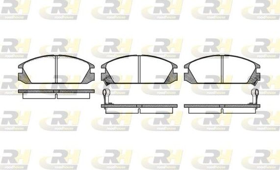 Тормозные колодки RoadHouse передние для Acura Integra I 1985-1990. Артикул 2228.02