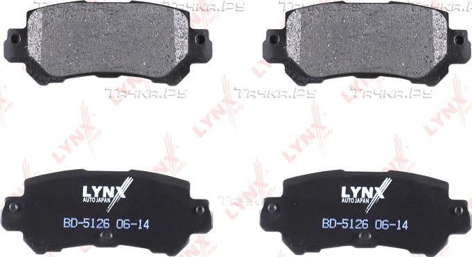 Тормозные колодки LYNXauto задние для Mazda CX-3 I 2015-2026. Артикул BD-5126