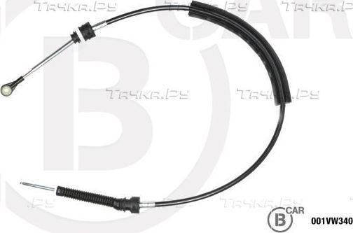Трос переключения передач КПП B CAR для Volkswagen Polo IV 2001-2009. Артикул 001VW340