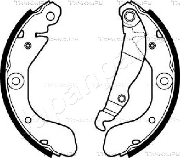 Тормозные колодки Japanparts. Артикул GF-W10AF
