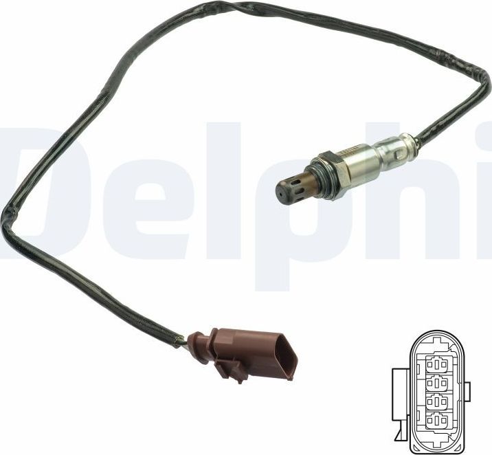 Лямбда-зонд (кислородный датчик) Delphi. Артикул ES21164-12B1