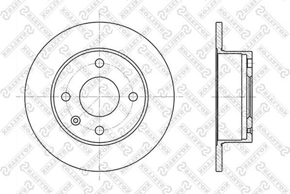 Тормозной диск Stellox. Артикул 6020-2513-SX