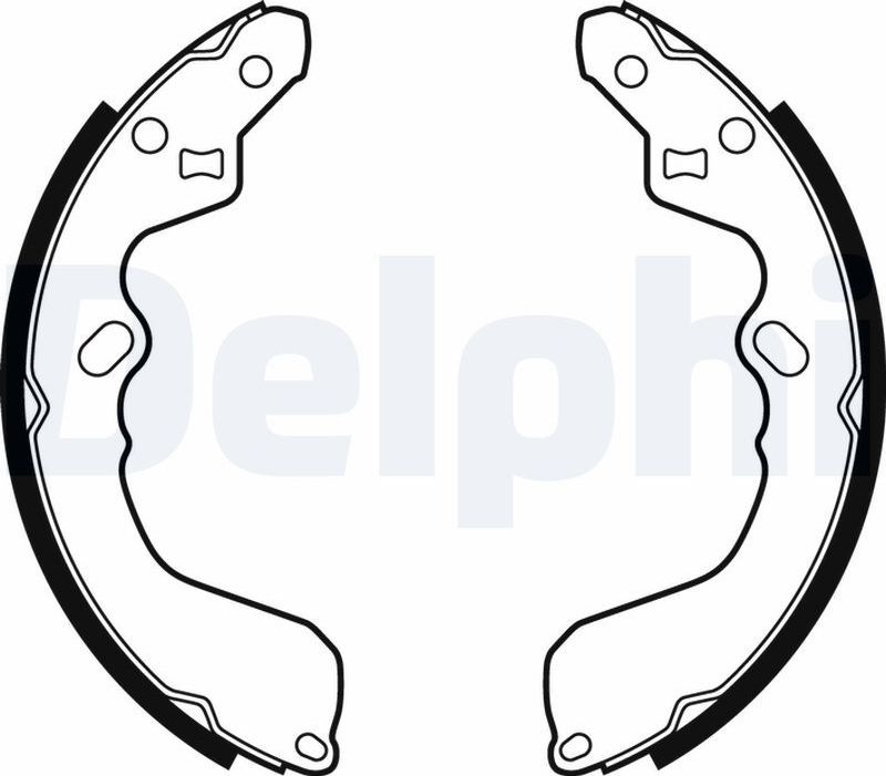 Тормозные колодки Delphi. Артикул LS1876