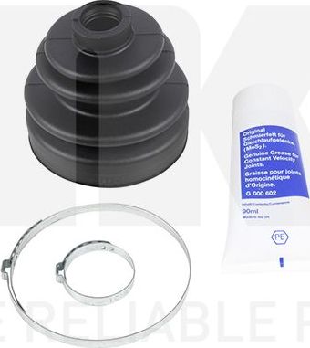 Пыльник шруса (комплект) NK (резина). Артикул 522610