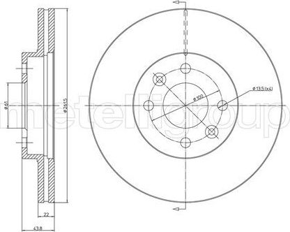 Тормозной диск Trusting. Артикул DF473