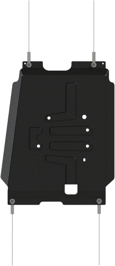 Защита Шериф (1,8 мм) для КПП Changan Hunter Plus 2023-2026. Артикул 28.6052