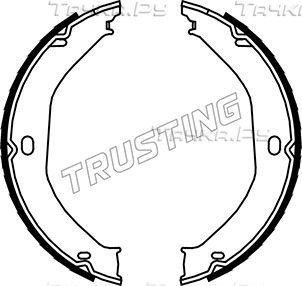 Тормозные колодки (стояночная тормозная система) Trusting задние для Jeep Grand Cherokee II (WJ) 1999-2005. Артикул 088.235