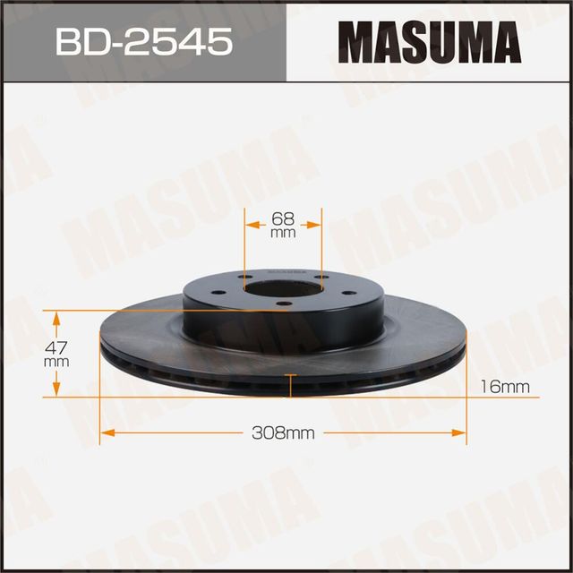 Диск тормозной MASUMA,. Артикул BD2545