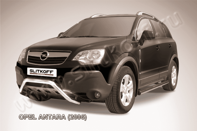 Кенгурятник Slitkoff d57 низкий мини для Opel Antara 2006-2011. Артикул OPAN004