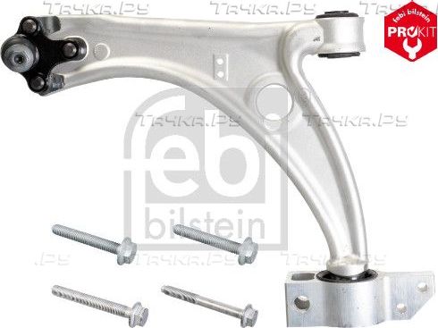 Поперечный рычаг передней подвески Febi Bilstein (алюминий) левый нижний для Volkswagen Passat B7 2010-2015. Артикул 39973