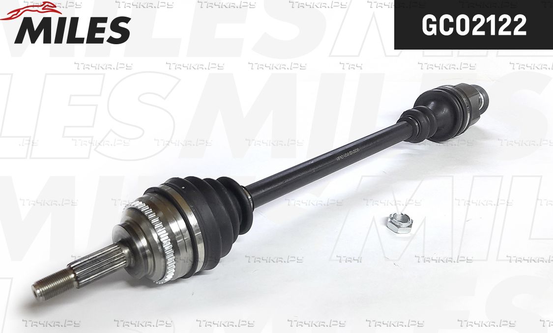Полуось (привод в сборе, приводной вал) Miles правая для Renault Scenic II 1999-2003. Артикул GC02122