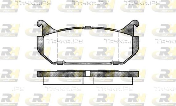 Тормозные колодки RoadHouse задние для Mazda MX-6 1992-1997. Артикул 2416.00