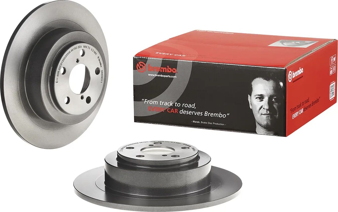 Тормозной диск Brembo PRIME LINE - UV Coated. Артикул 08.9093.11