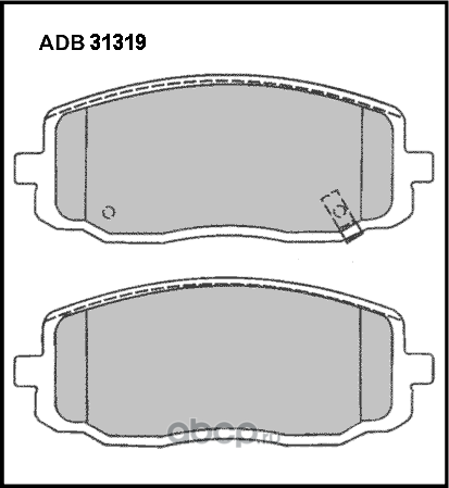 Колодки тормозные (Allied Nippon). Артикул ADB31319