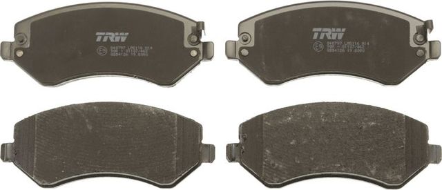 Тормозные колодки TRW COTEC передние для Jeep Cherokee III (KJ) 2001-2008. Артикул GDB4126