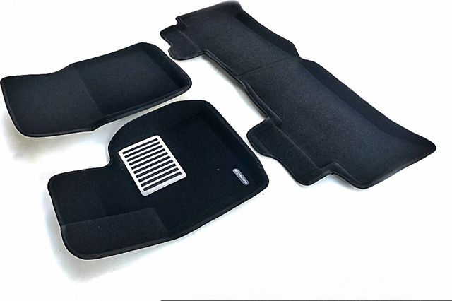Коврики текстильные Euromat 3D Lux для салона Land Rover Range Rover III 2002-2012 ЧЕРНЫЕ. Артикул EM3D-003105