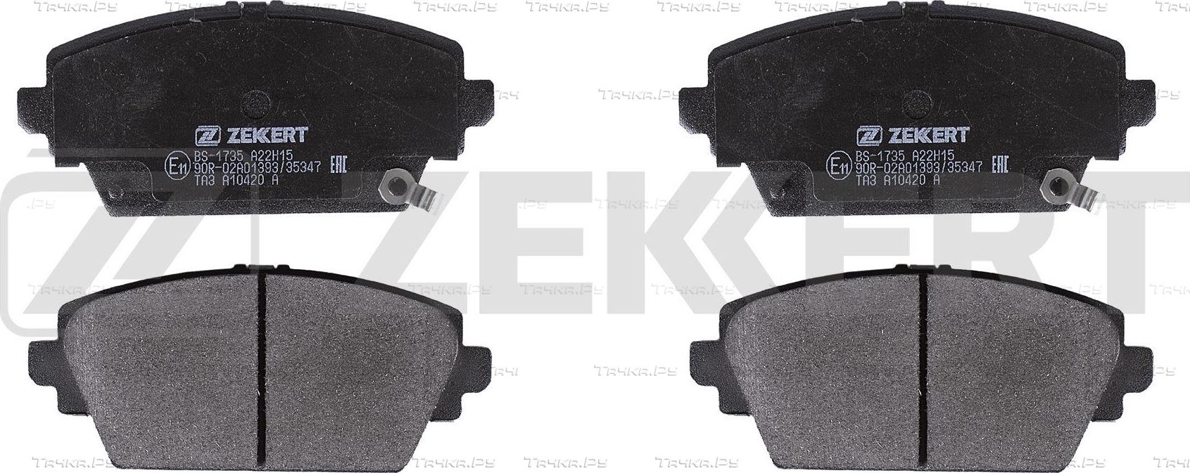 Тормозные колодки Zekkert передние для Rover 45 2000-2005. Артикул BS-1735