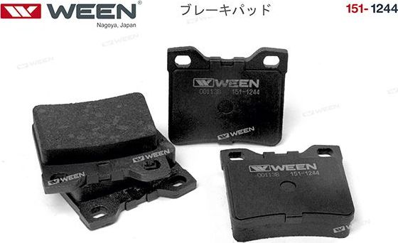 Тормозные колодки WEEN. Артикул 151-1244