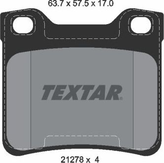 Тормозные колодки Textar Q+. Артикул 2127803
