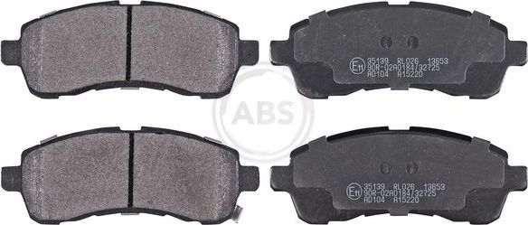 Тормозные колодки ABS передние для Mazda 2 II (DE) 2007-2015. Артикул 35139