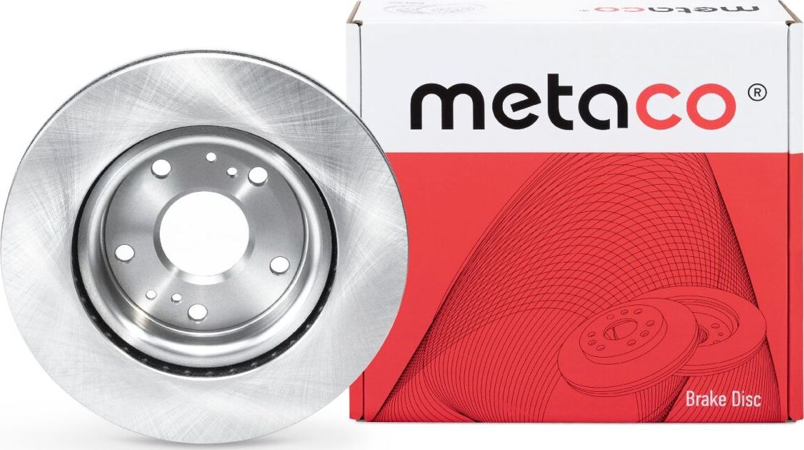 Диск тормозной передний вентилируемый (Metaco). Артикул 3050504