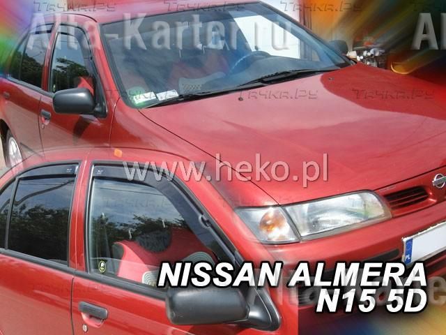 Дефлекторы Heko для окон Nissan Almera N15 седан 1995-2000. Артикул 24270