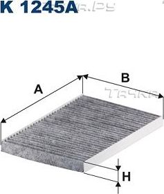 Салонный фильтр Filtron. Артикул K 1245A
