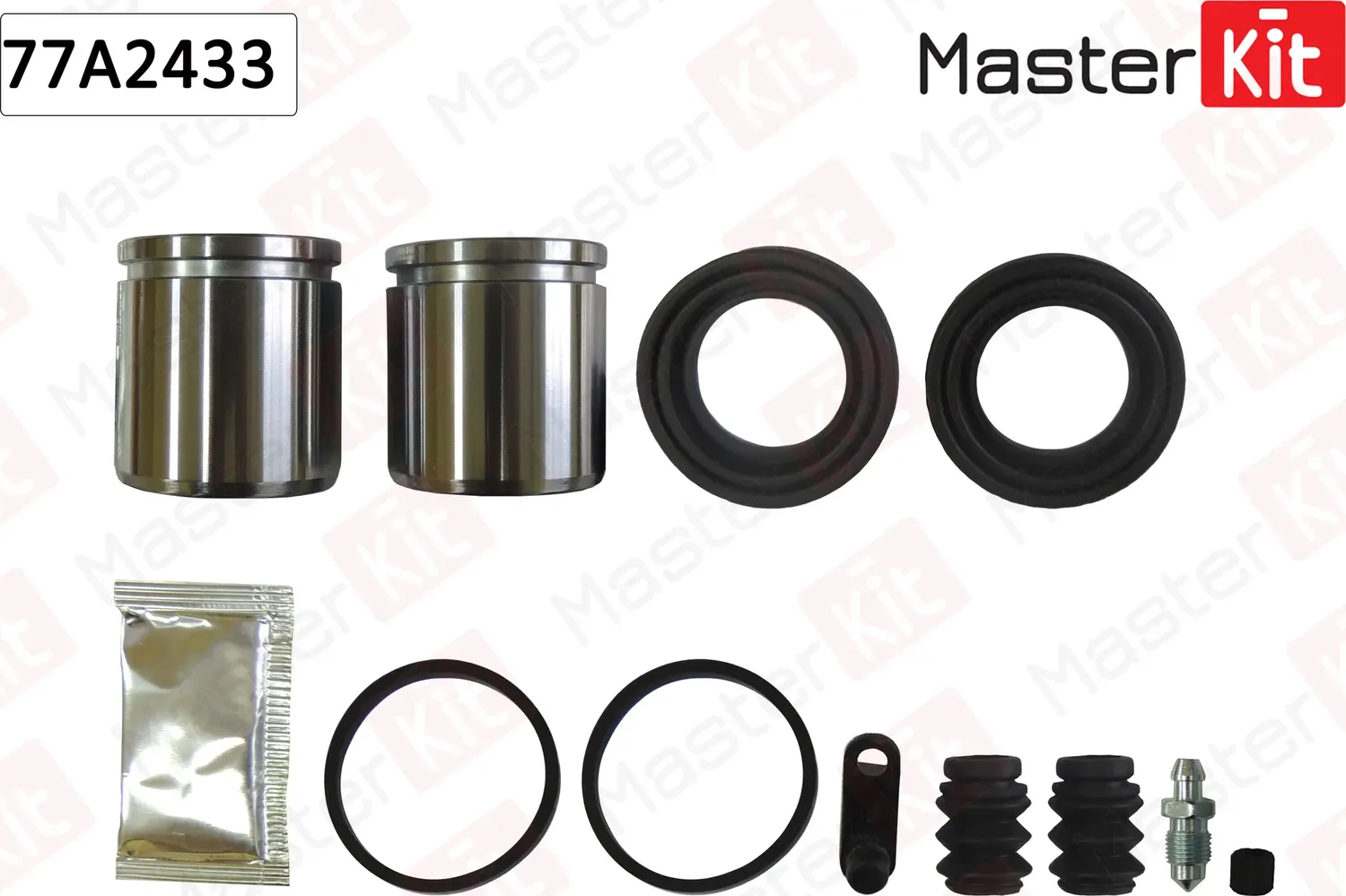 77A2433 Ремкомплект тормозного суппорта + поршень Chevrolet CAPTIVA (C100  C140) 2006 -  Opel ANTARA (Master KIT). Артикул 77a2433