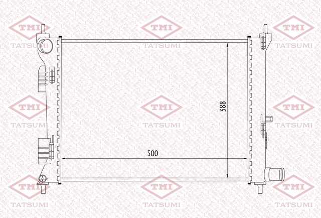 Радиатор охлаждения (Tatsumi). Артикул TGA1046