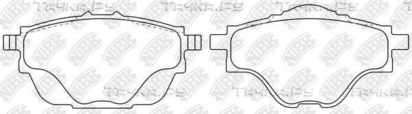 Тормозные колодки NiBK задние для Citroen C4 II 2013-2026. Артикул PN0043