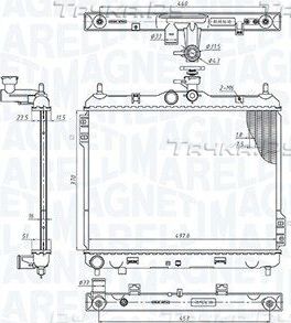 Радиатор охлаждения двигателя Magneti Marelli. Артикул 350213192200