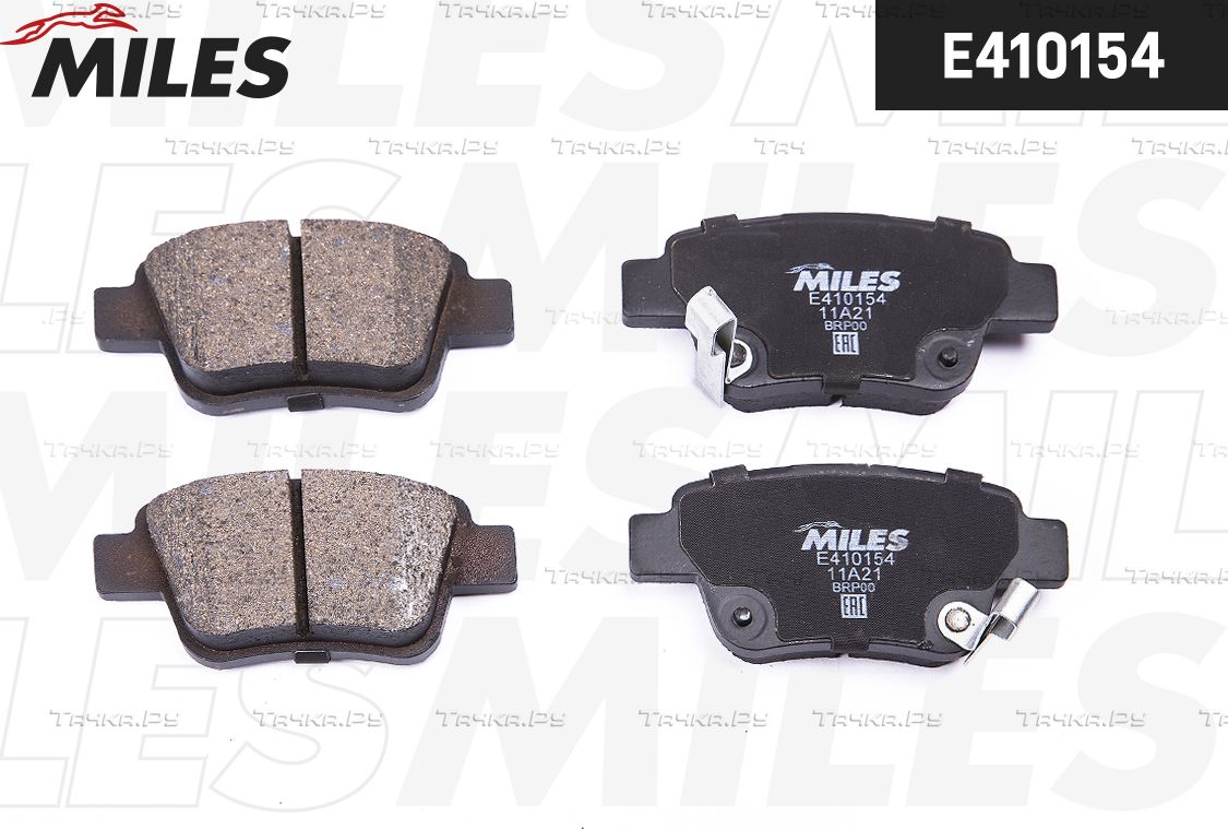 Тормозные колодки Miles (Low-Metallic). Артикул E410154