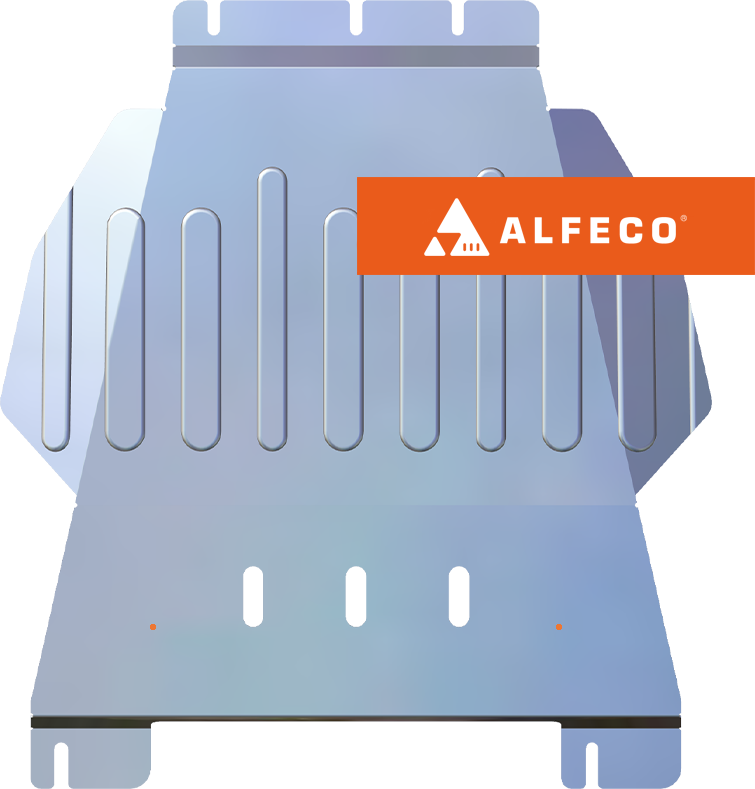 Защита алюминиевая Alfeco (4 мм) для АКПП Ford Ranger Raptor 2024-2026. Артикул ALF.07.46 AL4