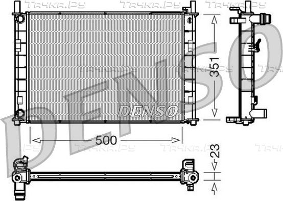 Радиатор охлаждения двигателя Denso (алюминий). Артикул DRM10046