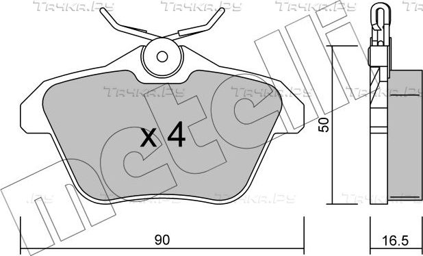 Тормозные колодки Metelli. Артикул 22-0113-0