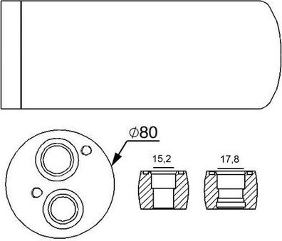 Осушитель кондиционера Mahle Behr для Renault K 2013-2026. Артикул AD 15 000S