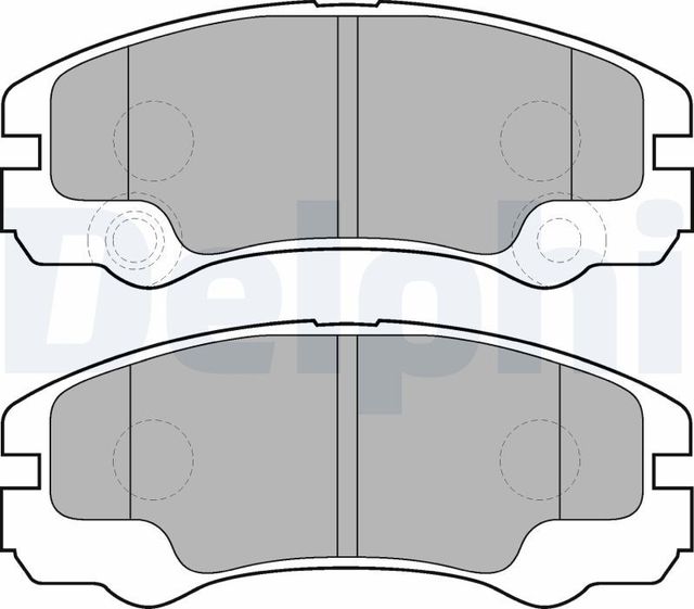 Тормозные колодки Delphi (Low-Metallic) передние для Opel Frontera B 1998-2004. Артикул LP1552
