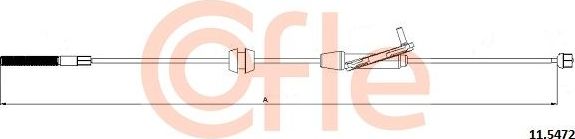 Трос ручника (тросик ручного тормоза) Cofle. Артикул 92.11.5472