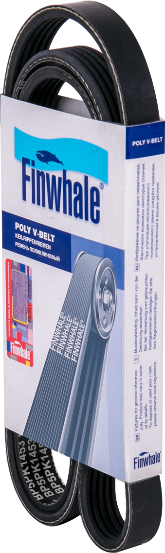 Приводной ремень поликлиновой Finwhale. Артикул BP5PK1453
