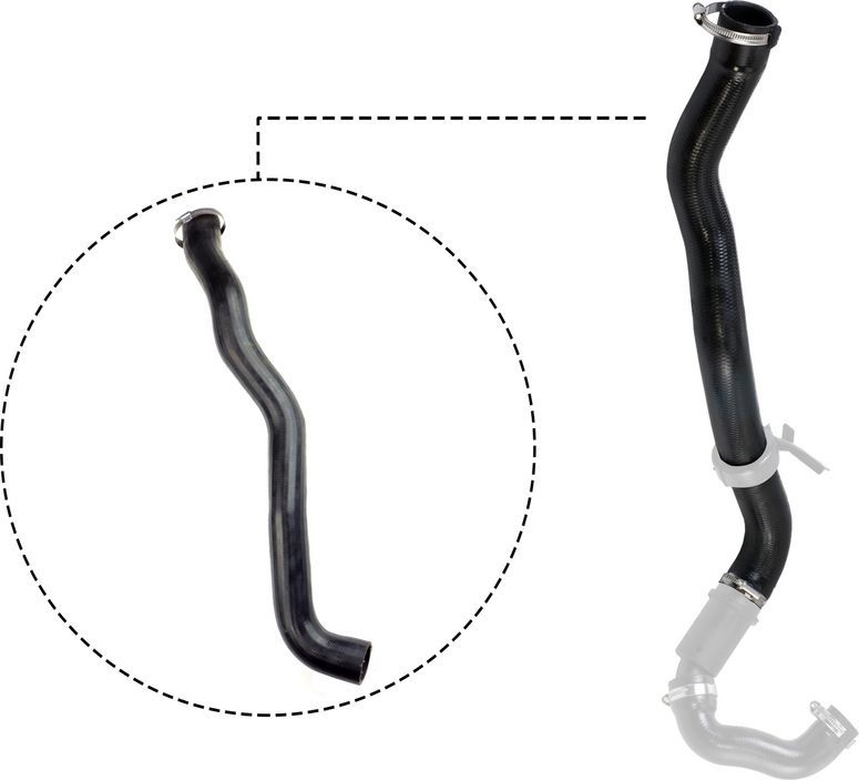 Патрубок интеркулера Gates (ПЭ (полиэтилен)). Артикул 09-0809