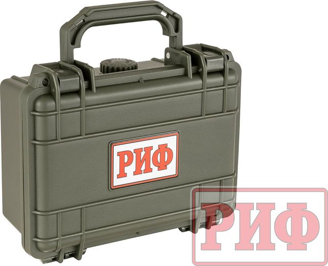 Кейс пластиковый защитный ударопрочный РИФ 208х167х90 мм IP67, цвет Хаки. Артикул WR-07Kh