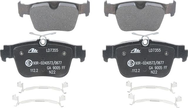 Тормозные колодки ATE Ceramic. Артикул 13.0470-7355.2