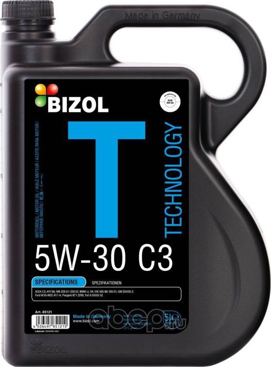 Масло моторное BIZOL Technology 5W-30 C3  5л. Артикул 85121