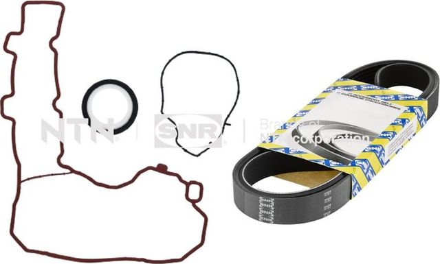 Приводной ремень поликлиновой с роликами (комплект) NTN / SNR. Артикул KA859.70