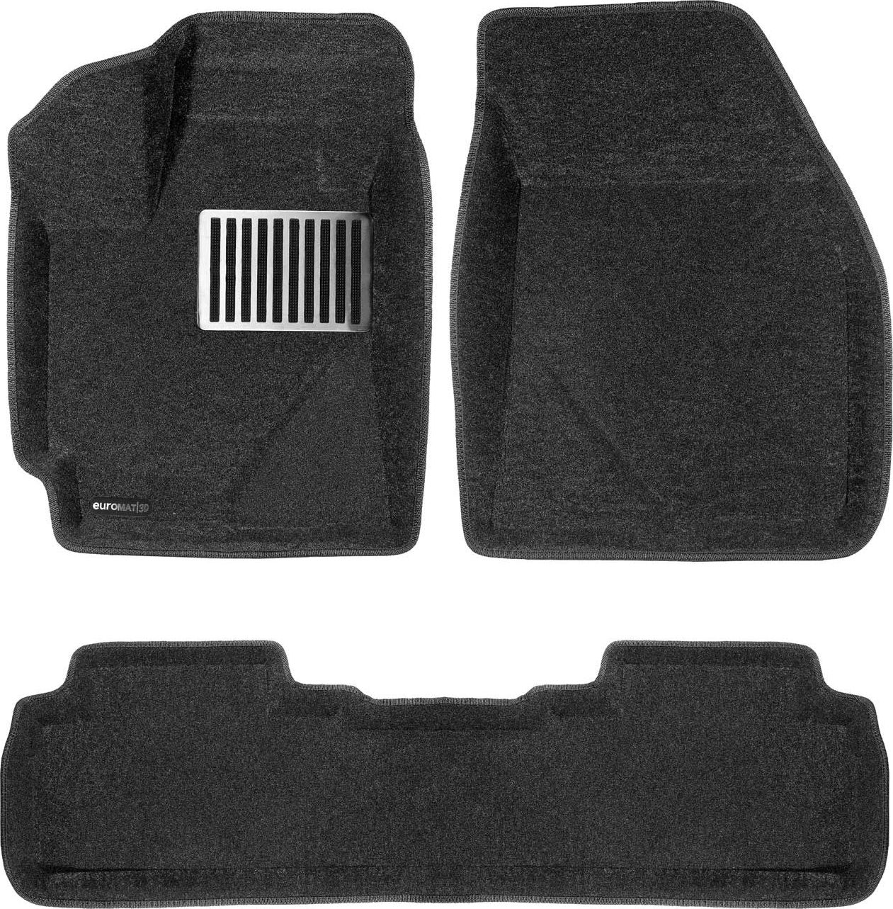 Коврики текстильные Euromat 3D Lux для салона Toyota Highlander II 2010-2013. Артикул EM3D-005111