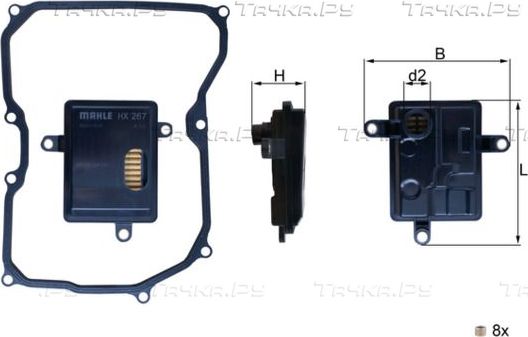 Фильтр АКПП Mahle. Артикул HX 267D